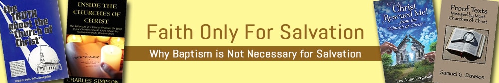 Faith Only for Salvation